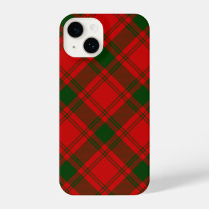 Coque Pour iPhone 14 Pli vert rouge tartan MacQuarrie