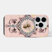 Coque Pour iPhone 14 Plus Abeille Rose (Verso Horizontal)