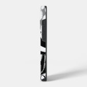 Coque Pour iPhone 14 Plus Abstrait Noir Blanc Gris (Côté gauche)