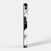 Coque Pour iPhone 14 Plus Abstrait Noir Blanc Gris (Côté droit)