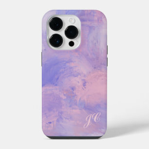 Coque Pour iPhone 14 Plus Abstrait Pastel Rose et Bleu Clair