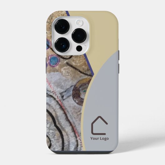 Coque Pour iPhone 14 Plus Accents Abstraits simples et modernes Code ou logo (Verso)