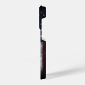 Coque Pour iPhone 14 Plus Ajouter votre texte sur le drapeau américain (Côté gauche)