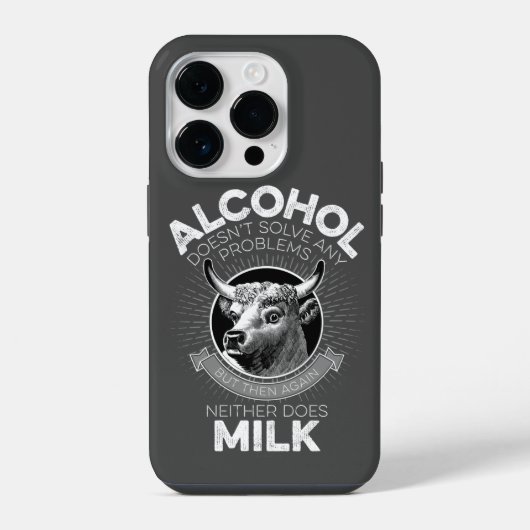 Coque Pour iPhone 14 Plus Alcool contre lait (Verso)