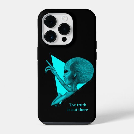 Coque Pour iPhone 14 Plus Alien gris, la vérité est là (Verso)