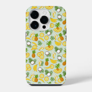 Coque Pour iPhone 14 Plus Ananas Bananes et Cocots Island Vibes
