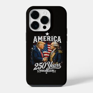 Coque Pour iPhone 14 Plus Anniversaire de l'Amérique 250e Trump Washington