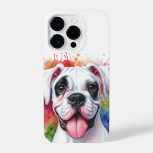 Coque Pour iPhone 14 Plus Aquarelle de chien de boxe
