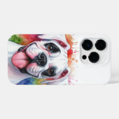 Coque Pour iPhone 14 Plus Aquarelle de chien de boxe (Verso Horizontal)