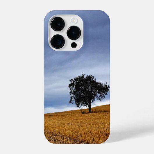Coque Pour iPhone 14 Plus Arbre dans un champ de blé (Verso)