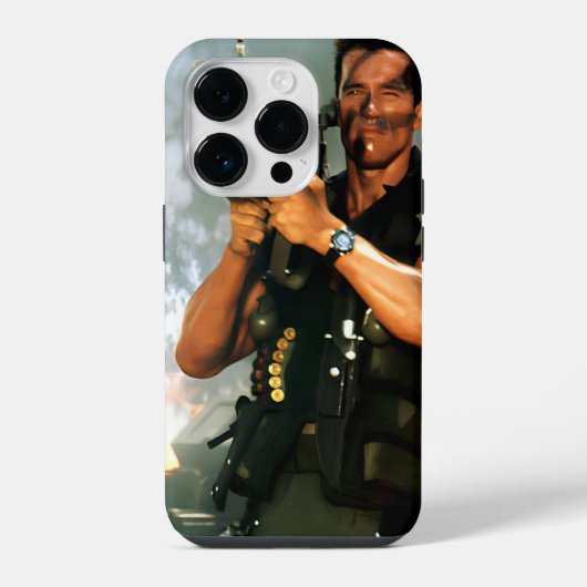 Coque Pour iPhone 14 Plus Arnold avec bras Bazooka (Verso)