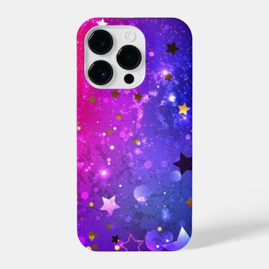 Coque Pour iPhone 14 Plus Arrière - plan rose brillant (Verso)