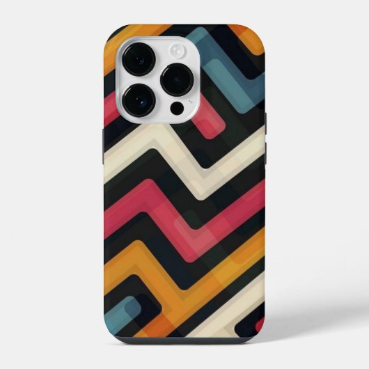 Coque Pour iPhone 14 Plus art de ligne abstrait (Verso)