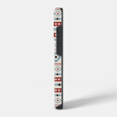 Coque Pour iPhone 14 Plus Aztec Blue Red Black Cream Mixte Motifs Motif (Côté gauche)