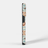 Coque Pour iPhone 14 Plus Aztec Essence Ptn III b Crème Terracottas Bleues (Côté droit)