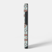 Coque Pour iPhone 14 Plus Aztec Mixte Motif Motif Rusts Crème Bleu (Côté gauche)
