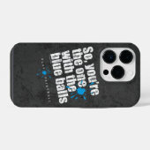 Coque Pour iPhone 14 Plus Ballons Bleus Paintball (Verso Horizontal)