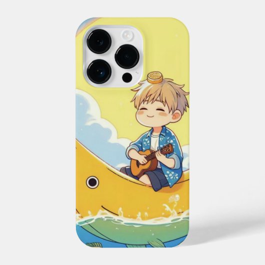 Coque Pour iPhone 14 Plus Banane vacances de poisson (Verso)