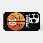 Coque Pour iPhone 14 Plus Basket-ball (personnalisable) (Verso Horizontal)