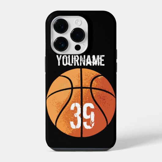 Coque Pour iPhone 14 Plus Basket-ball (personnalisable) (Verso)