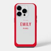 Coque Pour iPhone 14 Plus Beauté rouge chic / Marque mode (Verso)