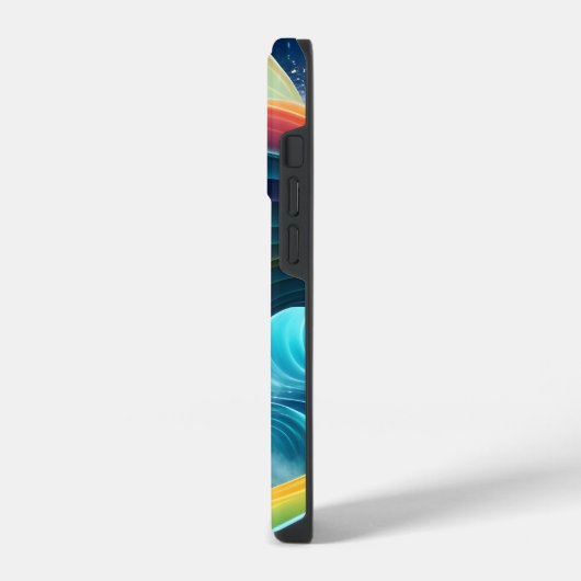 Coque Pour iPhone 14 Plus Belle cascade arc-en-ciel (Côté gauche)