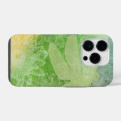 Coque Pour iPhone 14 Plus Belle Fleur de libellules vertes design (Verso Horizontal)