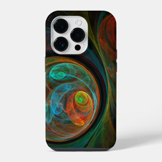 Coque Pour iPhone 14 Plus Bleu de renaissance Art Abstrait (Verso)