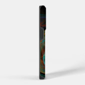 Coque Pour iPhone 14 Plus Bleu de renaissance Art Abstrait (Côté droit)