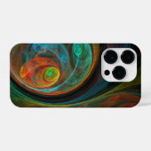 Coque Pour iPhone 14 Plus Bleu de renaissance Art Abstrait (Verso Horizontal)