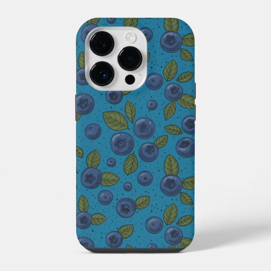 Coque Pour iPhone 14 Plus Bleus sur bleu (Verso)