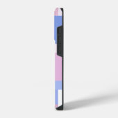 Coque Pour iPhone 14 Plus Blocs de couleur géométriques Rectangles - Rose et (Côté gauche)