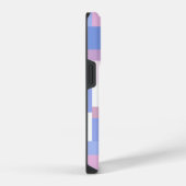 Coque Pour iPhone 14 Plus Blocs de couleur géométriques Rectangles - Rose et (Côté droit)