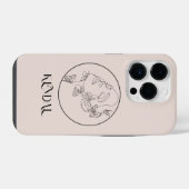 Coque Pour iPhone 14 Plus Boho Abstrait Simple Line Art, Boho Chic (Verso Horizontal)
