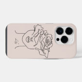 Coque Pour iPhone 14 Plus Boho Abstrait Simple Line Art, Boho Chic (Verso Horizontal)