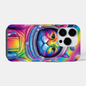 Coque Pour iPhone 14 Plus Boîtier de téléphone pour chat spatial (Verso Horizontal)