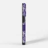 Coque Pour iPhone 14 Plus Boîtier iPhone damassé botanique violet gris (Côté droit)
