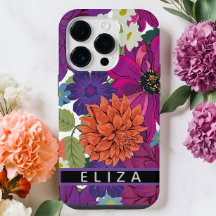 Coque iPhone Boîtier téléphonique personnalisé Watercolor Flora