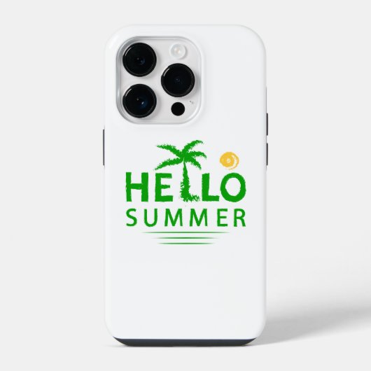 Coque Pour iPhone 14 Plus Bonjour été (Verso)