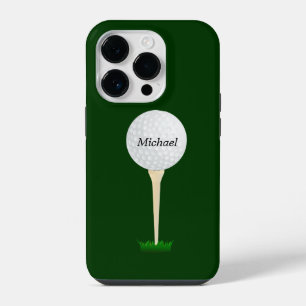 Coque Pour iPhone 14 Plus Boule de golf sur un MODÈLE de thé