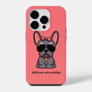 Coque Pour iPhone 14 Plus Bouledogue Français femelle lilas et fauve