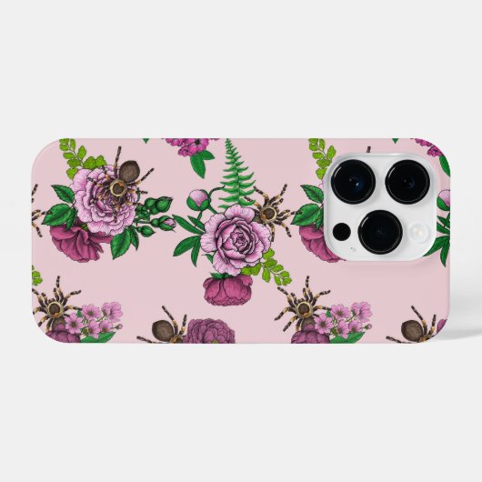 Coque Pour iPhone 14 Plus Bouquets et tarantula (Verso Horizontal)