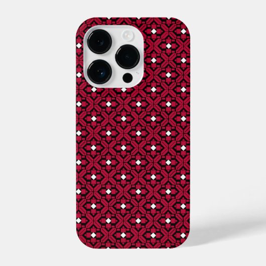 Coque Pour iPhone 14 Plus Broderie palestinienne Tatreez design imprimé (Verso)