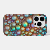Coque Pour iPhone 14 Plus Bulle de wrapping macro texture couleurs holograph (Verso Horizontal)