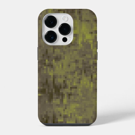 Coque Pour iPhone 14 Plus Camo de jungle pixelisé (Verso)