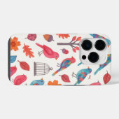 Coque Pour iPhone 14 Plus Capa para celular Pássaros e Flores DESING (Verso Horizontal)