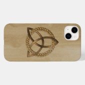 Coque Pour iPhone 14 Plus Celtic Triquetra Trinity Knot iPhone 14 Plus Coque (Verso (horizontal))
