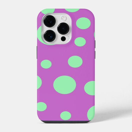 Coque Pour iPhone 14 Plus Cercles et points personnalisables (Verso)