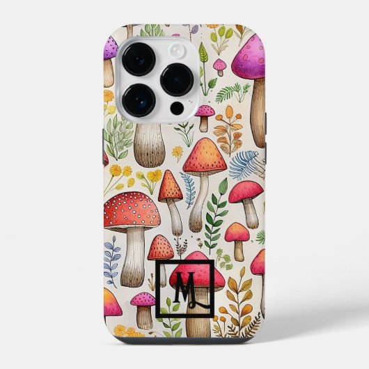 Coque Pour iPhone 14 Plus Champignon botanique (Verso)