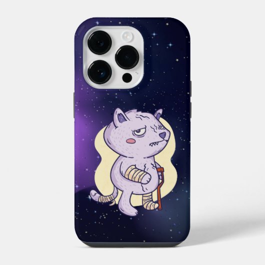 COQUE POUR iPhone 14 PLUS CHAT BLESSÉ (Verso)